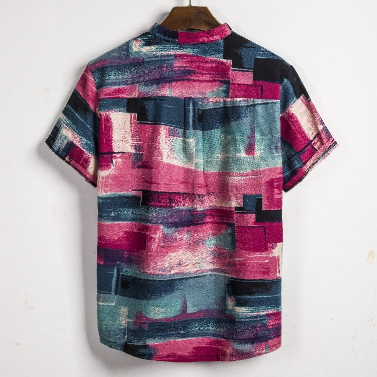 chemise en lin manche courte