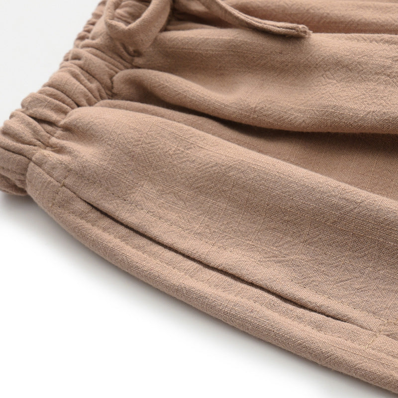 pantalon en lin oversize homme