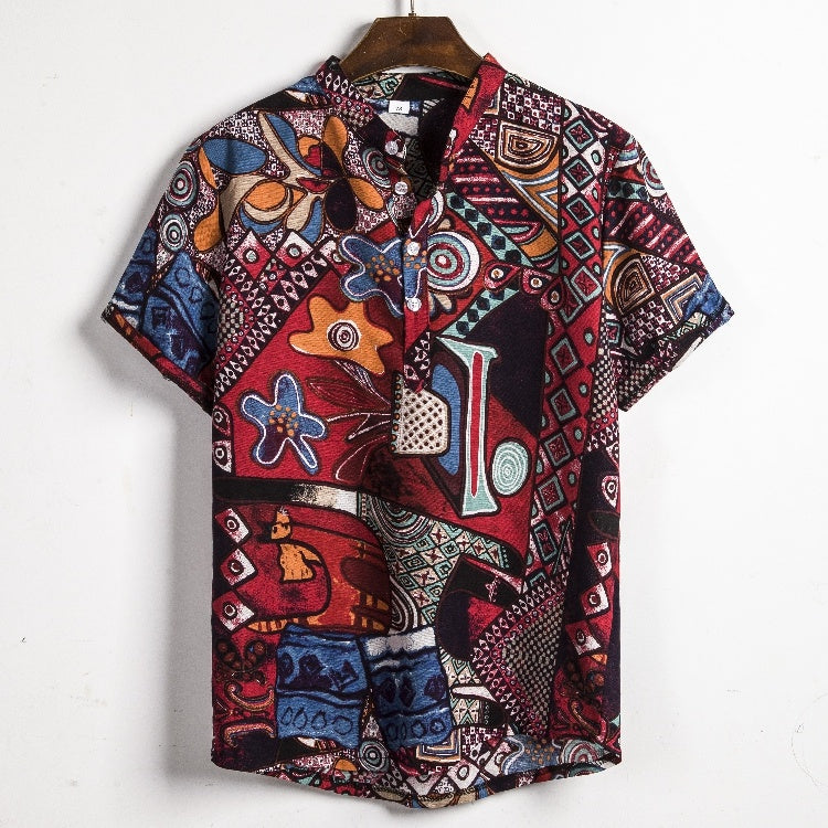 chemise en lin homme manche