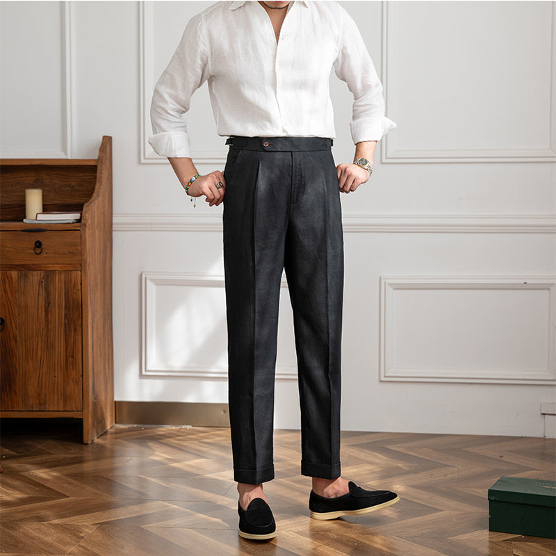 pantalon en lin chic